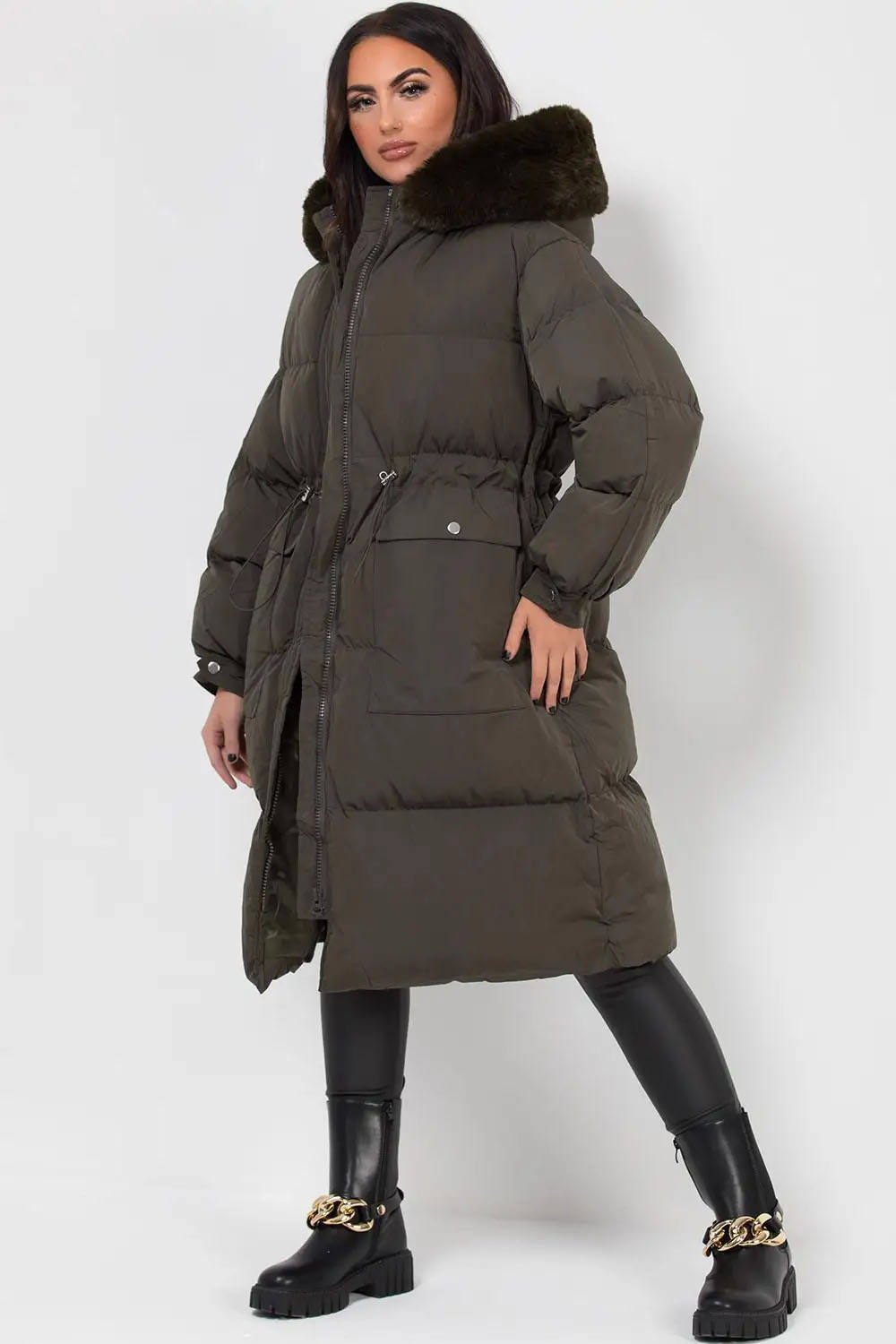 Women's Khaki Jacket – Stylish Casual Autumn and Winter Outerwear
