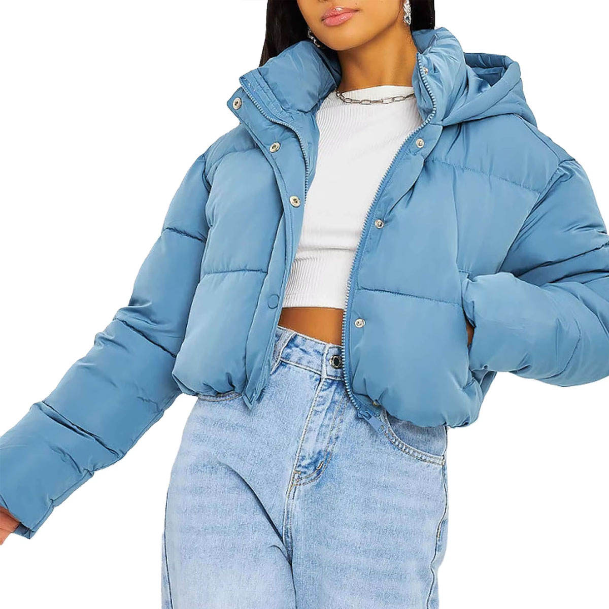 Hot Selling Lightweight Breathable Wool Lining Winter Puffer Jacket Women Wear Fashionable