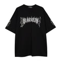 Casual Creative Letters Flame Print T-shirt Men