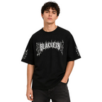 Casual Creative Letters Flame Print T-shirt Men