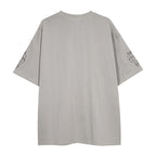 Casual Creative Letters Flame Print T-shirt Men