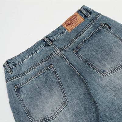 Casual Fashion Personality Distressed Washed Jeans Men