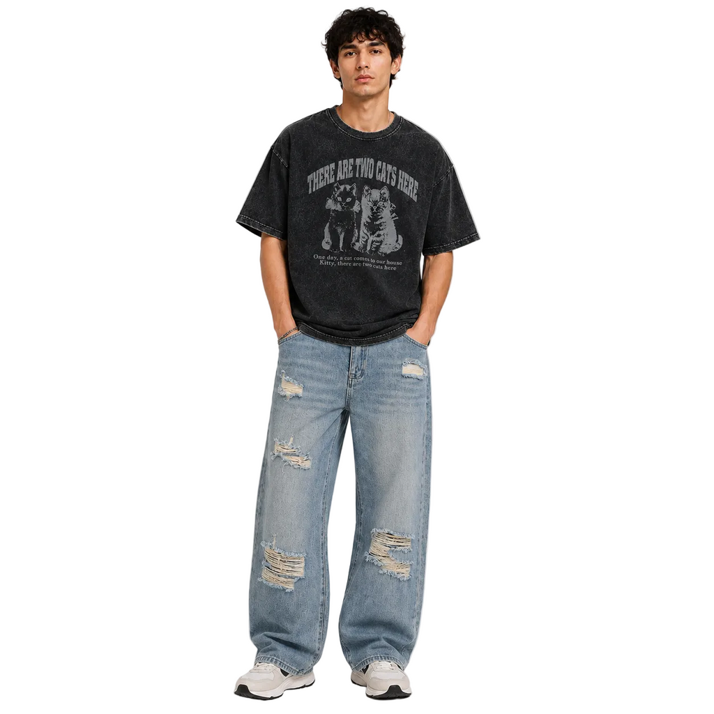 Casual Fashion Straight Washed Jeans For Men