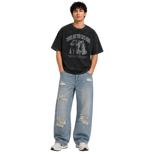 Casual Fashion Straight Washed Jeans For Men