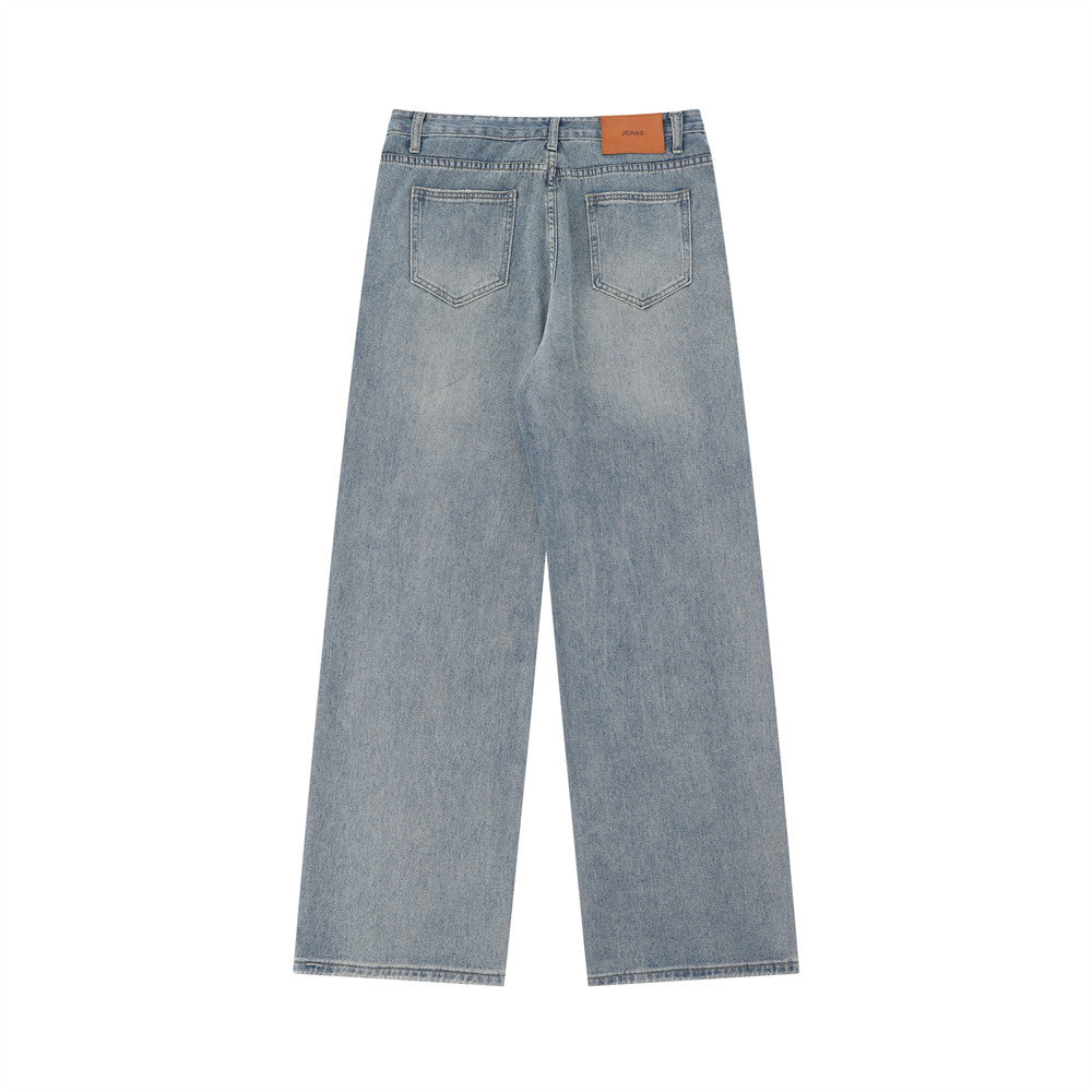 Casual Fashion Straight Washed Jeans For Men