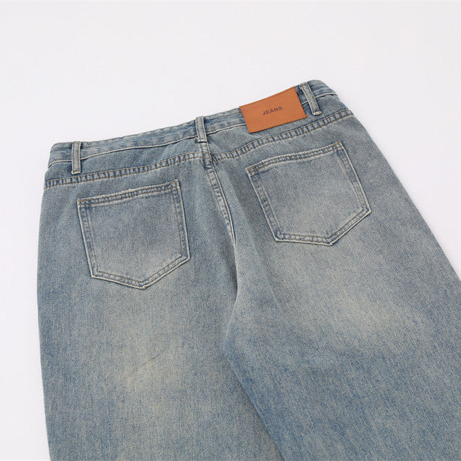 Casual Fashion Straight Washed Jeans For Men