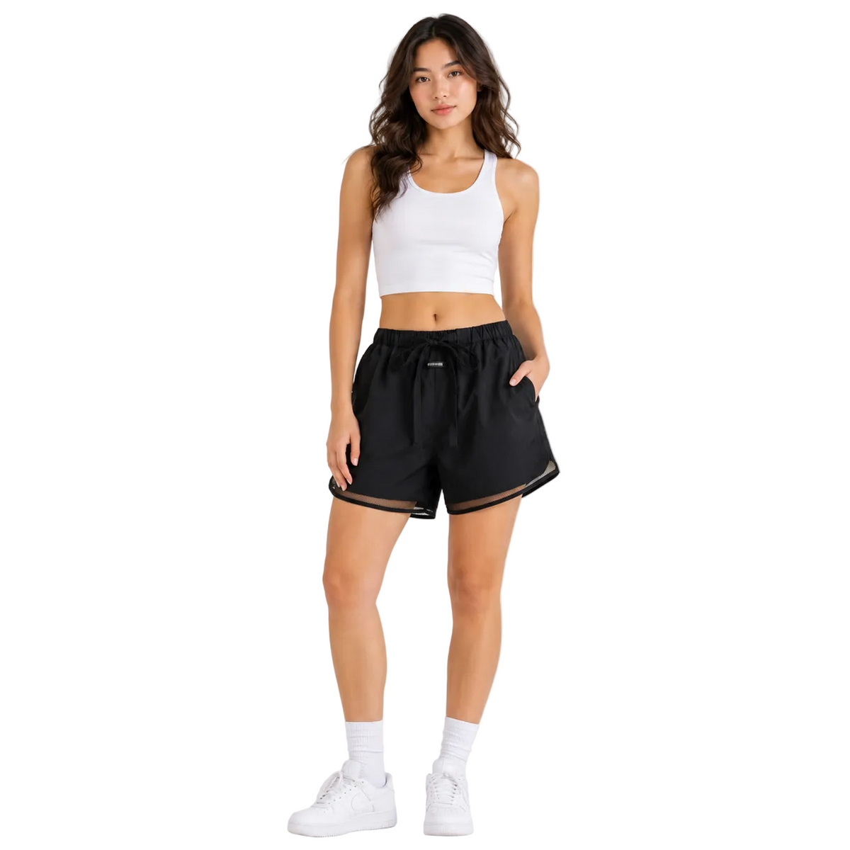 Casual LawFoo Spring Summer Drawstring Beach Sports Shorts Men And Women