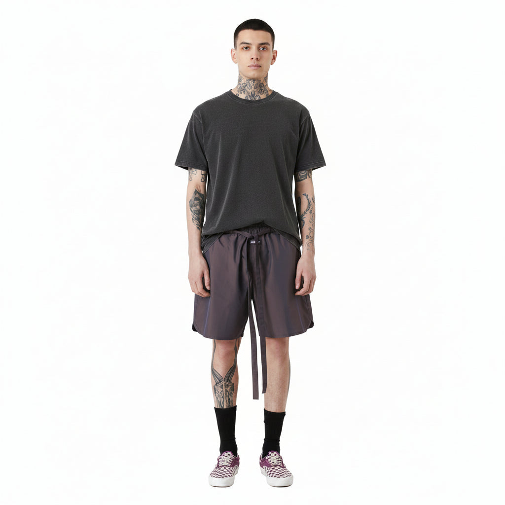 Casual LawFoo Spring Summer Drawstring Beach Sports Shorts Men And Women