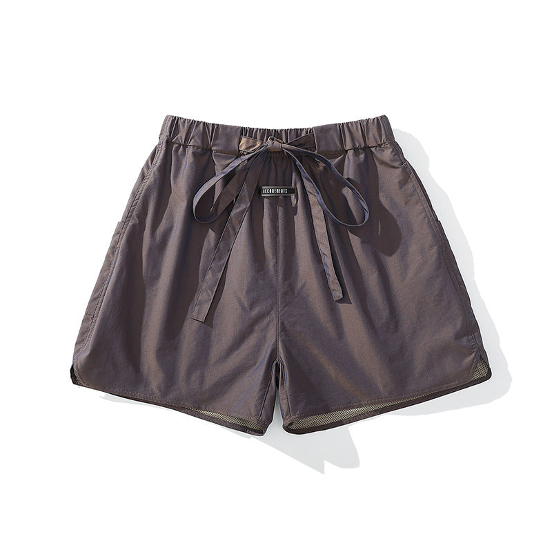 Casual LawFoo Spring Summer Drawstring Beach Sports Shorts Men And Women
