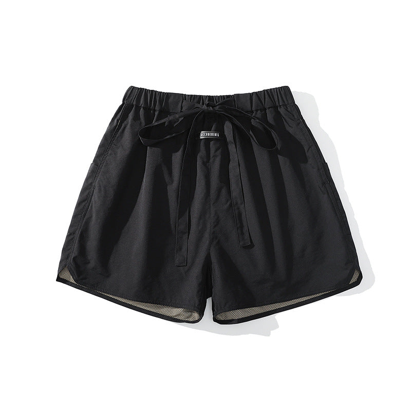 Casual LawFoo Spring Summer Drawstring Beach Sports Shorts Men And Women