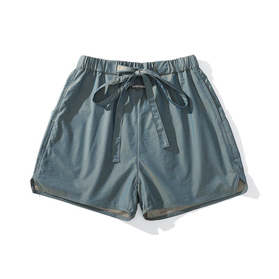 Casual LawFoo Spring Summer Drawstring Beach Sports Shorts Men And Women