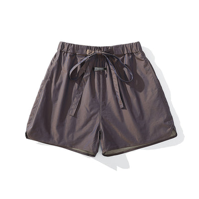 Casual LawFoo Spring Summer Drawstring Beach Sports Shorts Men And Women