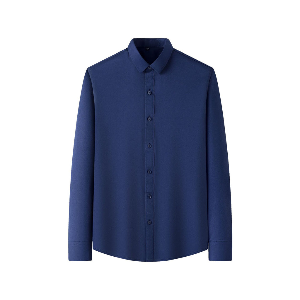 Classic Plus Size Full Elastic Force Shirt Men's Long Sleeve