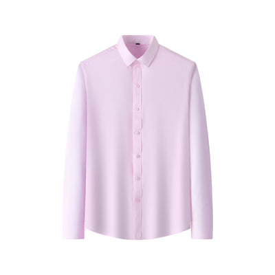 Classic Plus Size Full Elastic Force Shirt Men's Long Sleeve