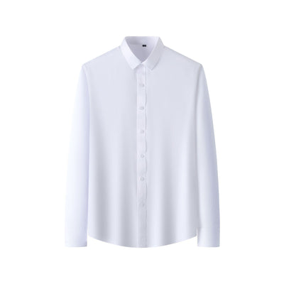 Classic Plus Size Full Elastic Force Shirt Men's Long Sleeve