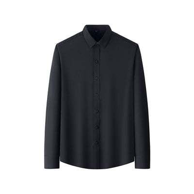 Classic Plus Size Full Elastic Force Shirt Men's Long Sleeve