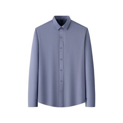 Classic Plus Size Full Elastic Force Shirt Men's Long Sleeve