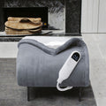 Electric Heated Throw Blanket for Single Bed, Adjustable Heat Control