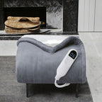 Electric Heated Throw Blanket for Single Bed, Adjustable Heat Control