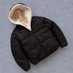 Women's Reversible Hooded Puffer Jacket – Lightweight Quilted Winter Coat