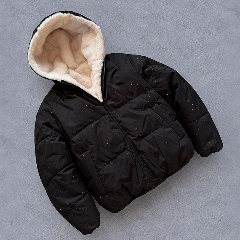 Women's Reversible Hooded Puffer Jacket – Lightweight Quilted Winter Coat