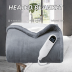 Electric Heated Throw Blanket for Single Bed, Adjustable Heat Control
