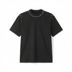Metal Decorative Rivets T-shirt For Men