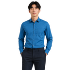 Modern Casual Long Sleeve Business Blouse Men Shirt