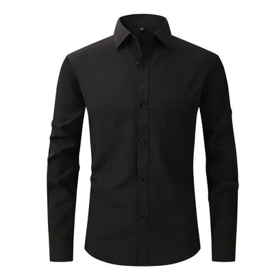 Modern Casual Long Sleeve Business Blouse Men Shirt