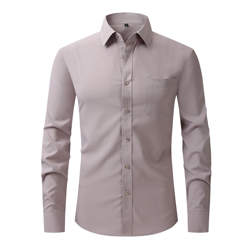 Modern Casual Long Sleeve Business Blouse Men Shirt