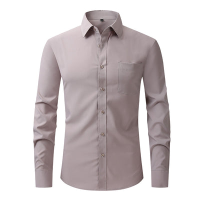 Modern Casual Long Sleeve Business Blouse Men Shirt