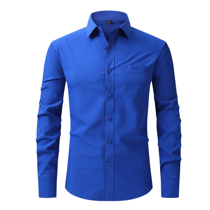 Modern Casual Long Sleeve Business Blouse Men Shirt