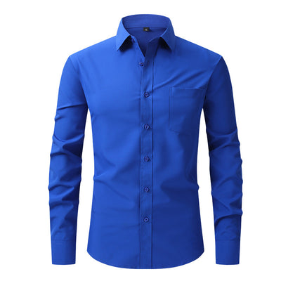 Modern Casual Long Sleeve Business Blouse Men Shirt