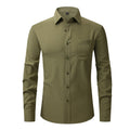 Modern Casual Long Sleeve Business Blouse Men Shirt