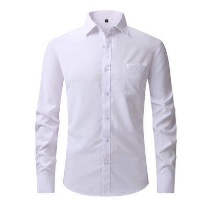 Modern Casual Long Sleeve Business Blouse Men Shirt