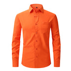Modern Casual Long Sleeve Business Blouse Men Shirt