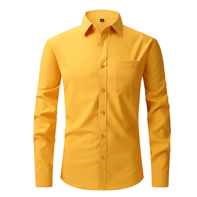 Modern Casual Long Sleeve Business Blouse Men Shirt