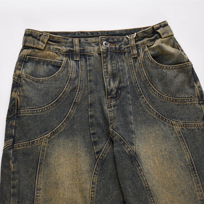 Modern Fashion Personality Wide Leg Jeans Men