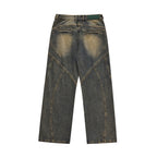 Modern Fashion Personality Wide Leg Jeans Men