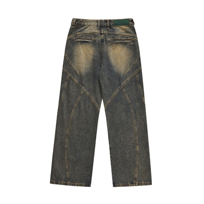 Modern Fashion Personality Wide Leg Jeans Men