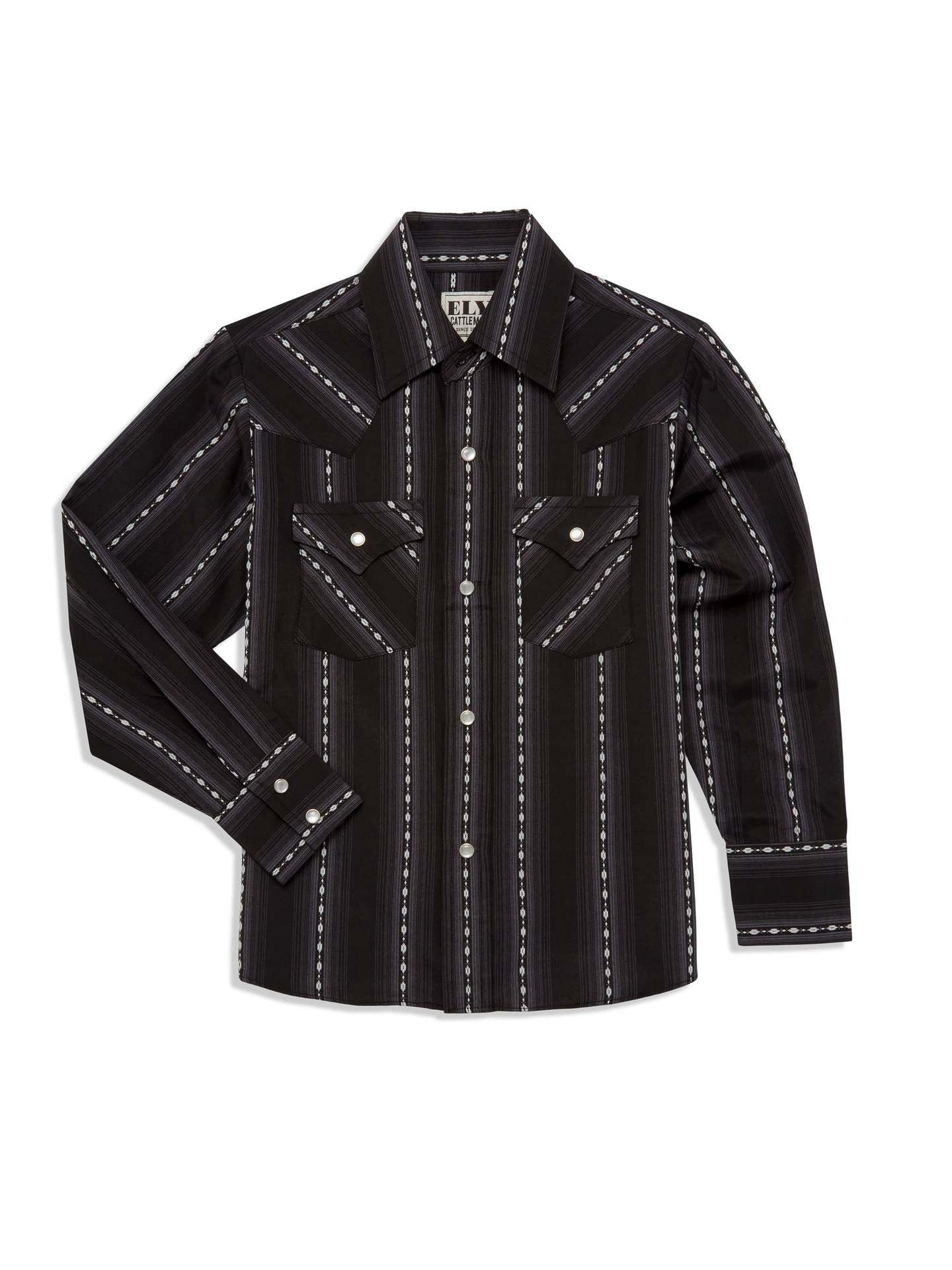 Modern Fashionable Long-sleeve Western-style Striped Shirt For Men