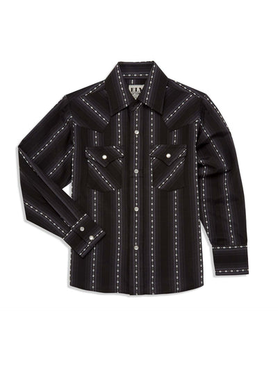 Modern Fashionable Long-sleeve Western-style Striped Shirt For Men