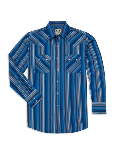 Modern Fashionable Long-sleeve Western-style Striped Shirt For Men