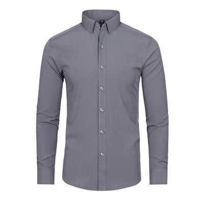 Modern Full Elastic Non-ironing Long-sleeved Shirt For Men