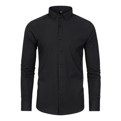 Modern Full Elastic Non-ironing Long-sleeved Shirt For Men