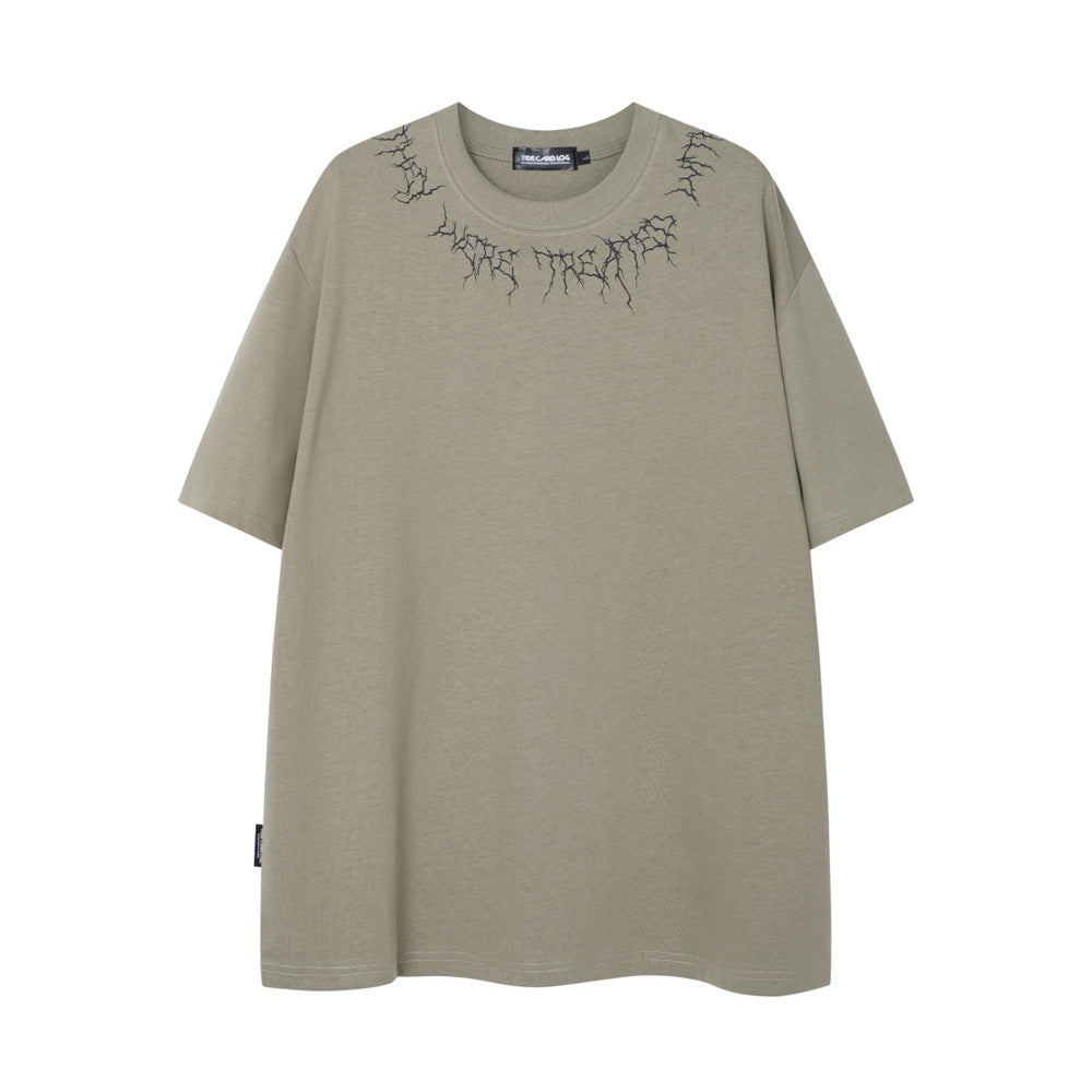 Modern Statue Printed Short-sleeved T-shirt Men