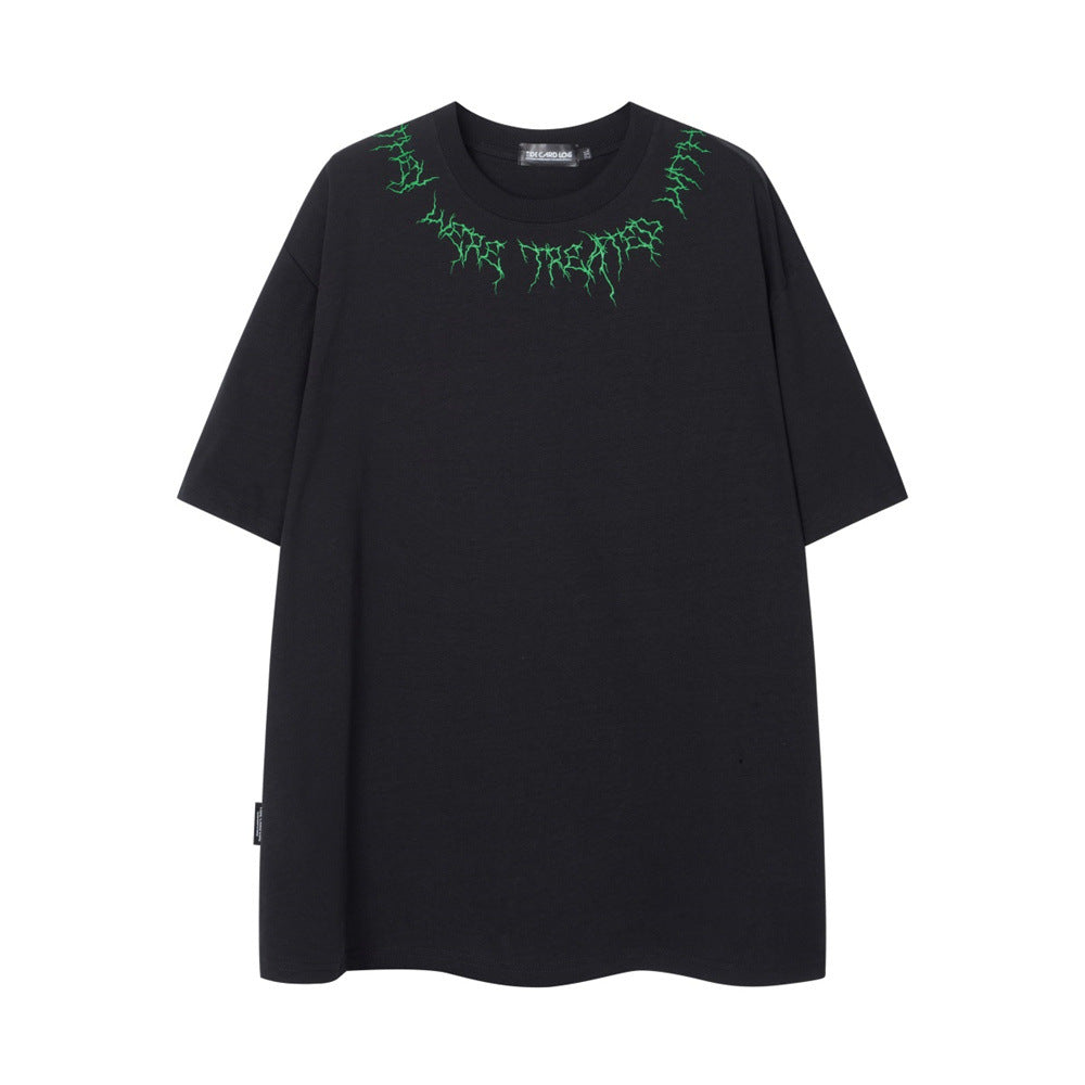 Modern Statue Printed Short-sleeved T-shirt Men