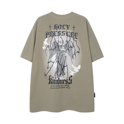 Modern Statue Printed Short-sleeved T-shirt Men