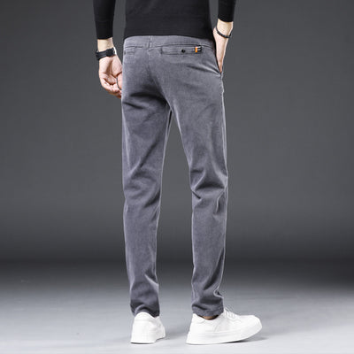 Modern Trendy All-match Men's Pants Slim-fit Straight Pants Men