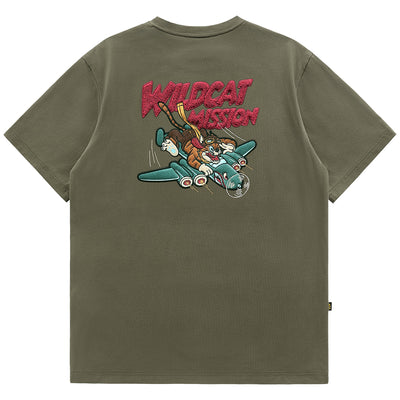 Relaxed Embroidered Short Sleeve T Shirt For Men